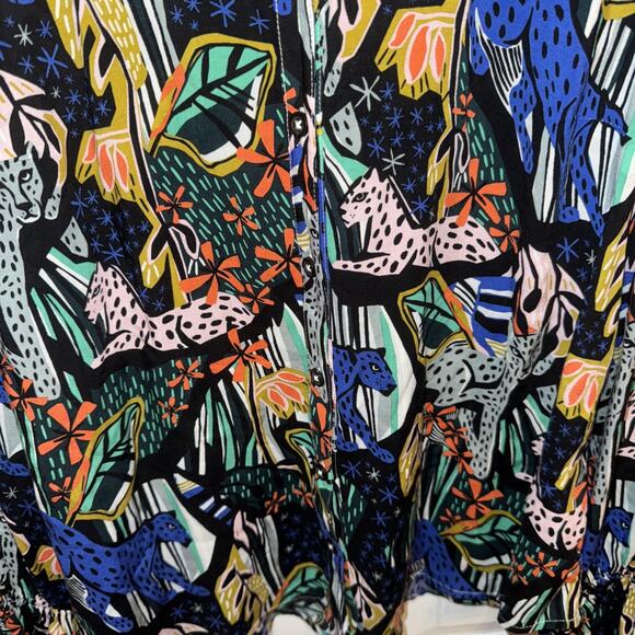 Anthropologie Art To Wear Margaret Jeane Blouse Button Size US 6 Long Sleeve - Picture 3 of 5